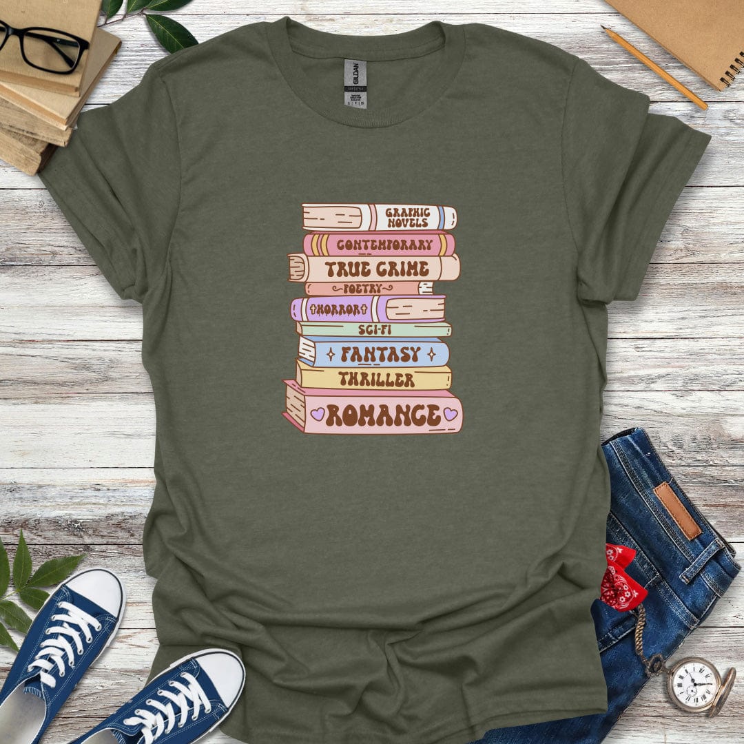 A Journey Through Genres Graphic T-Shirt