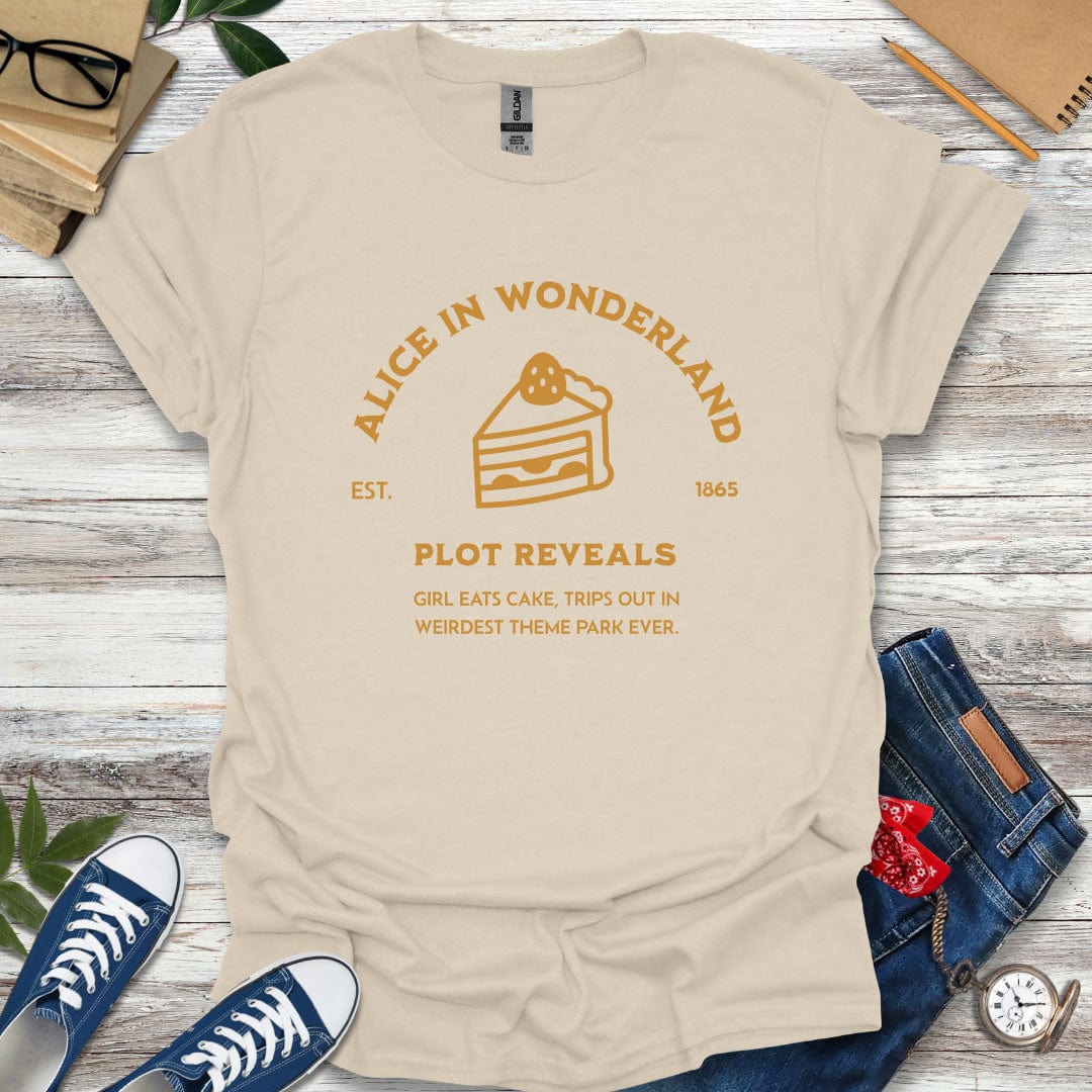 Alice in Wonderland Unveiled: Spoiler T-Shirt